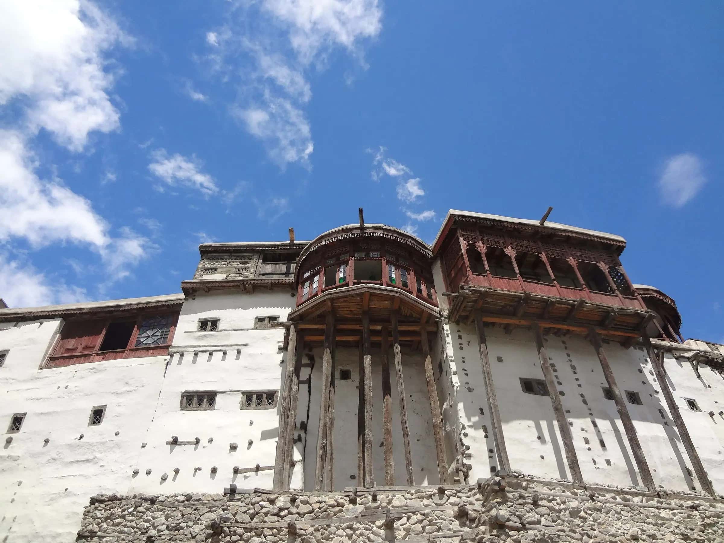 The wooden balconies of Baltit fort